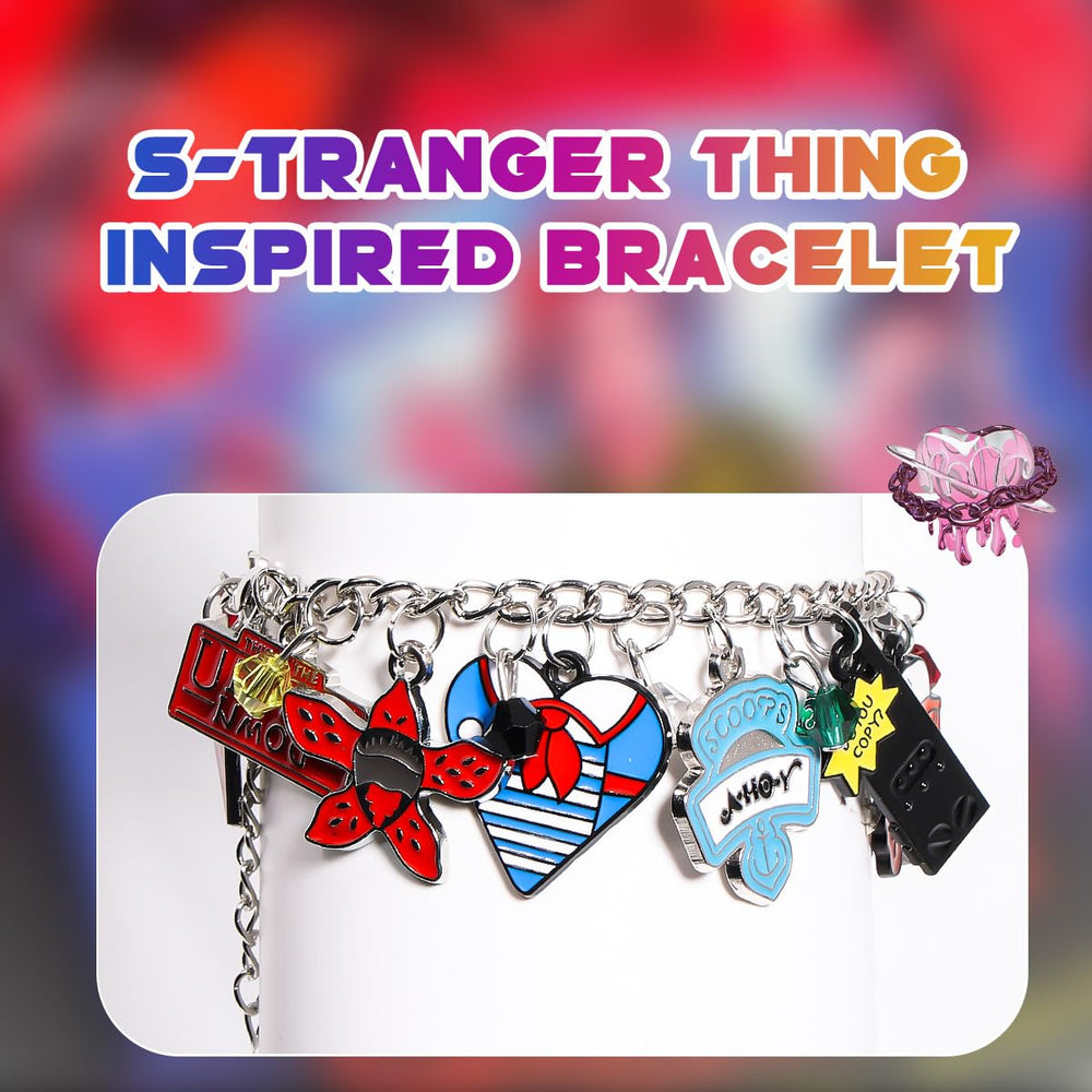 AICase Stranger bracelet featuring Eleven's waffles charm, playful tribute perfect for cosplay.