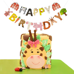 AI PARTY Farm Animals Banner size 4-7x6-3-inch fits most venues