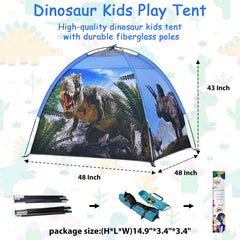 Ai-Uchoice dinosaur tent water-resistant fabric cleans easily after fun