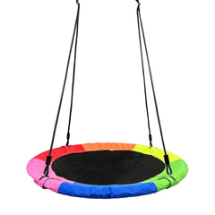 AIBETOMG kids enjoying the swing outdoors, highlighting joy and active play.