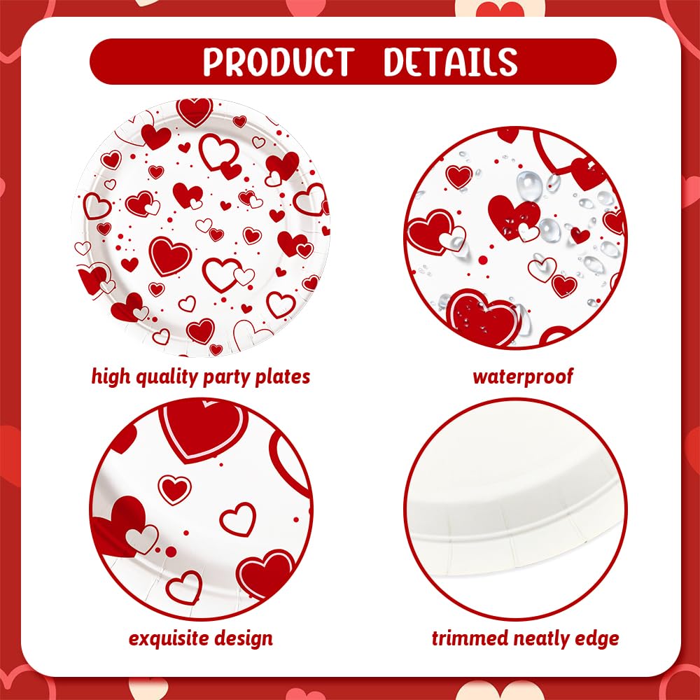 AIBIIN red heart napkins brighten tables with soft, recyclable paper texture