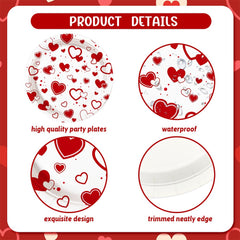 AIBIIN red heart napkins brighten tables with soft, recyclable paper texture