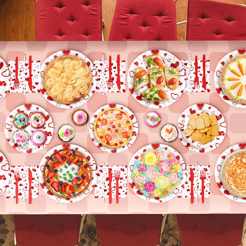AIBIIN tableware set elevates Valentine's or Galentine's events with coordinated decor