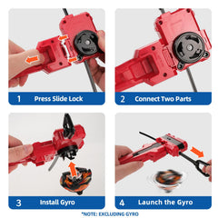 AIBREAY X Winder Launcher red front view emphasizing speed and control.