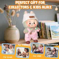 AICase 17cm doll clothes pink-16 crochet texture highlights craftsmanship