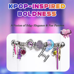 AICase kpop-symbols bracelet features iconic charms for stylish fandom expression
