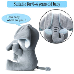 Aidiya elephant interactive game button shown for parent-child play and learning.