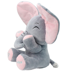 Aidiya Elephant Plush Left Foot Sing Button – easy activation for little fingers.