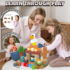 AIDYVOI magnetic blocks have rounded edges to keep little hands safe.