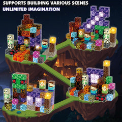 AIDYVOI strong magnets provide stable builds during extended pretend play.
