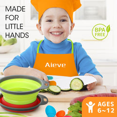 AIEVE kid-friendly knife set enables safe real cooking practice.