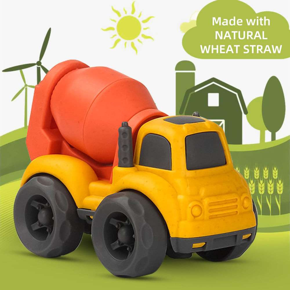 Aigitoy toddler mixer cement truck side view for imaginative construction play