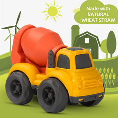 Aigitoy toddler mixer cement truck side view for imaginative construction play