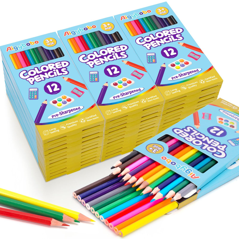 Aigybobo 432-count colored pencils bulk set for classroom projects and creative exploration.