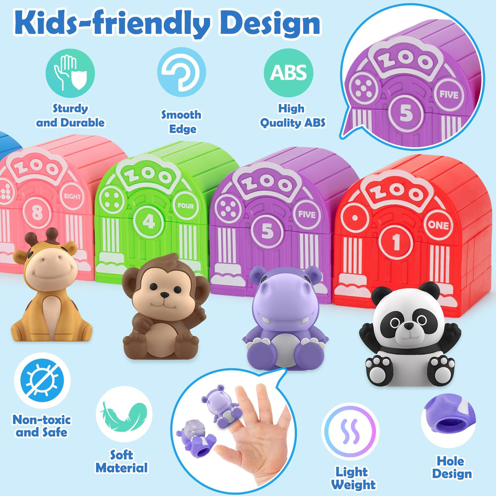 Aigybobo Safari Animal Zoo Toy presented as a bright, engaging gift idea.