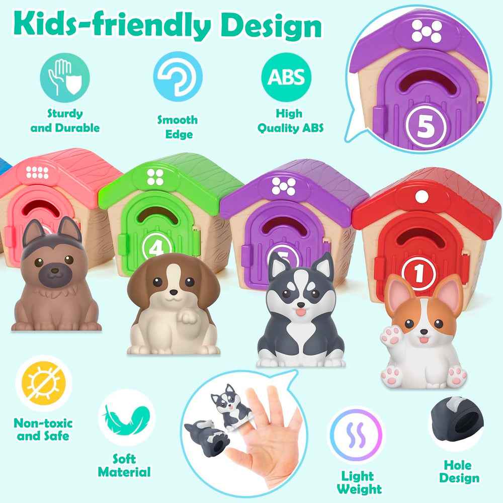 Aigybobo safe vinyl materials and smooth-edged kennels ensure kid-friendly play.