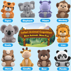 Aigybobo Toddler Fine Motor Activity with hands placing animals on the barn.