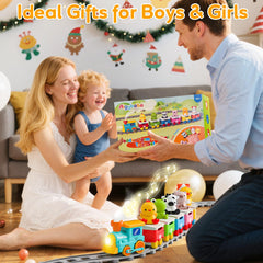 Aigybobo Toddler Train Set safety-focused design with smooth edges for peace of mind.