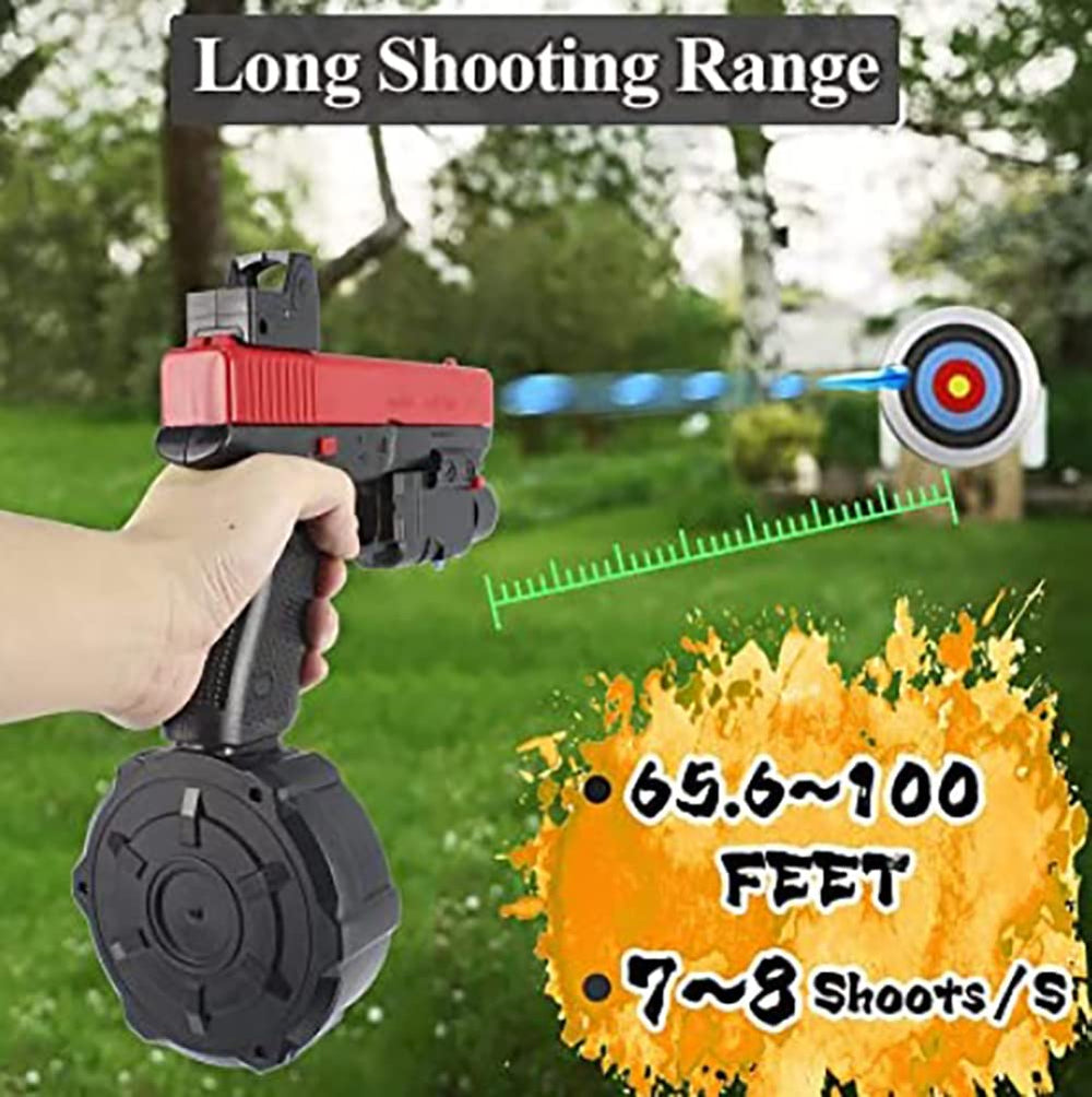 AIHEKSL Gel Ball Blaster auto firing mode offers smooth hands-free action.
