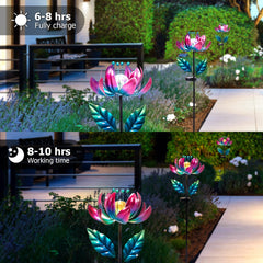 AIINY kinetic garden sculpture spins with breeze for dynamic focal point.