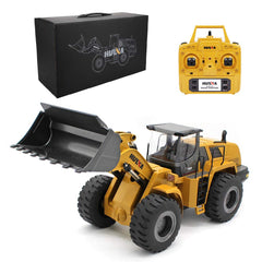 Ailejia wheel loader front view, durable toy for imaginative play