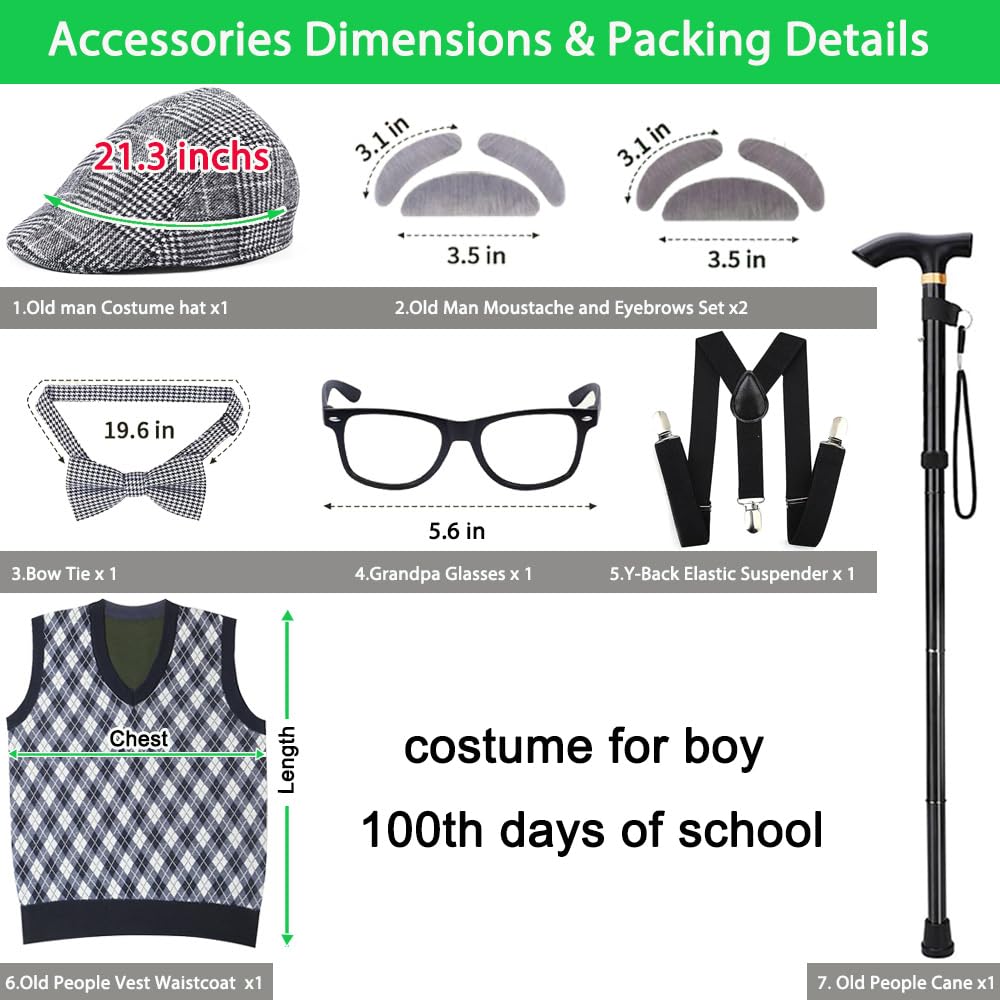 Aimeiar grandpa glasses boost playful character for kids parties.