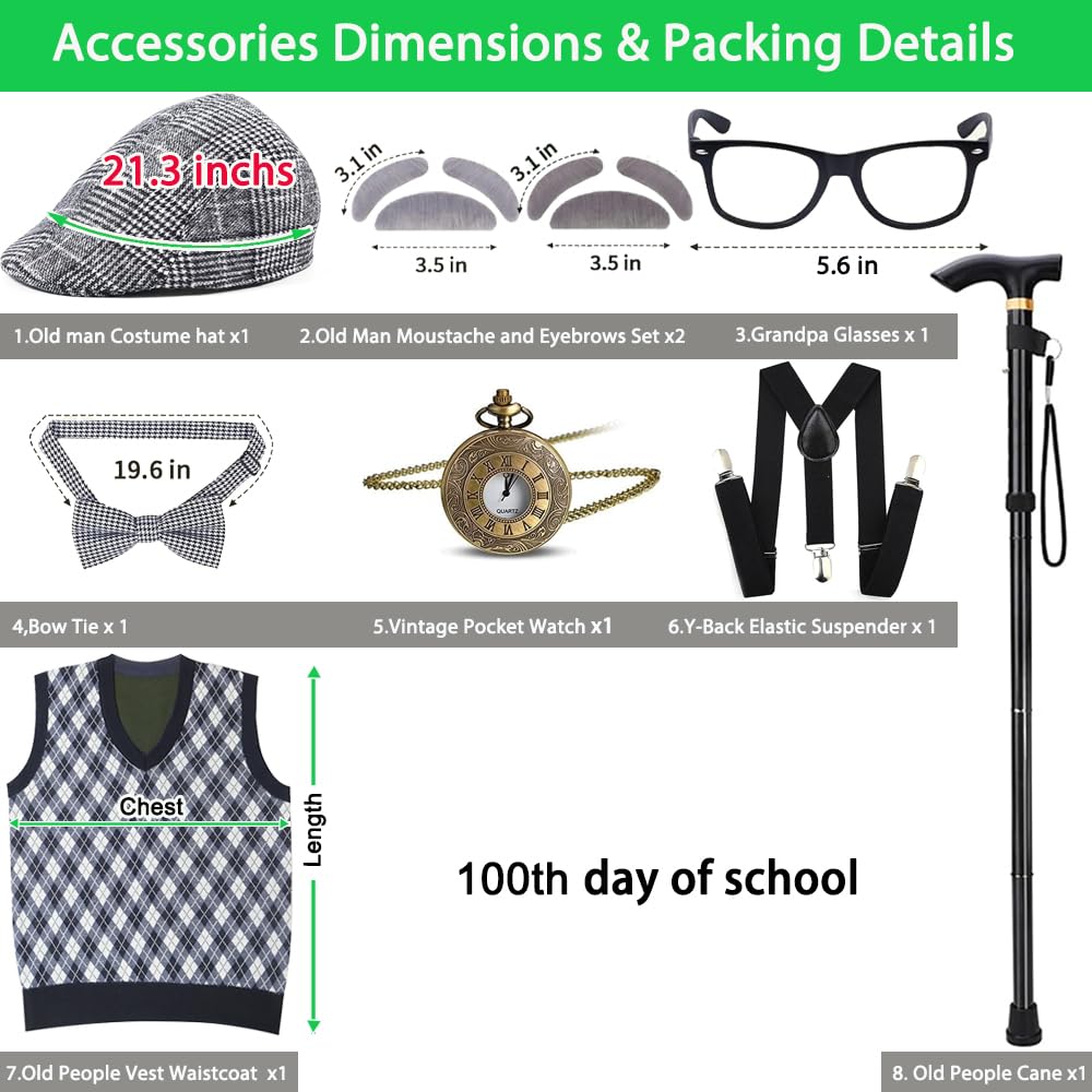 Aimeiar vintage pocket watch enhances costume detail with playful retro vibe.