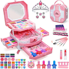 Aimidola 68-piece kid makeup kit full set sparks imaginative play and color exploration.