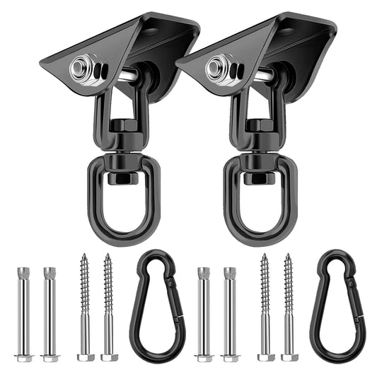 AINIKEY hammock hanging kit with 360Β° rotating hook for easy, tangle-free use