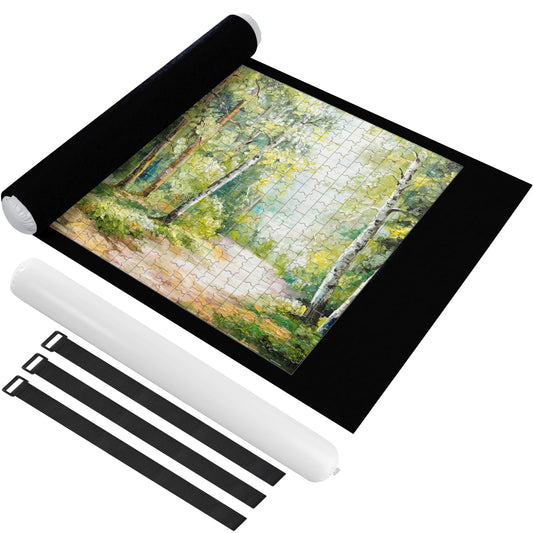 Ainiv jigsaw mat rollup storing 1500 pieces securely for travel.