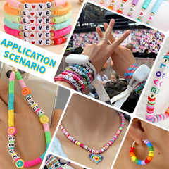 AIPRIDY bracelet making kit charms and letters for personalized jewelry projects