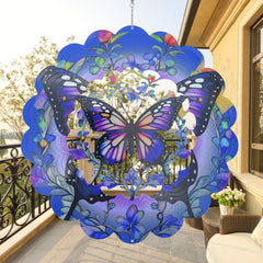 AiQDBAA wind spinner butterfly 3D kinetic motion sparks visual delight.