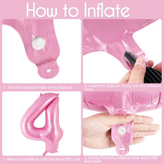 AIQINHU pink bow set is ideal for girl birthday decor.