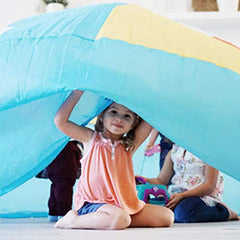 Beach Ball Blue Air Fort ready for outdoor or indoor fun