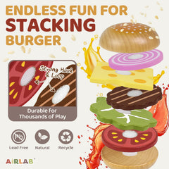 Airlab sauce nuggets and ice cream items for colorful pretend meals