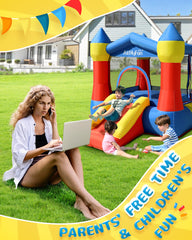 AirMyFun Kids Playing Outdoors enjoying bouncy fun and social interaction