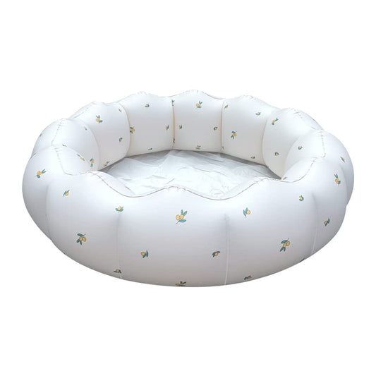 AirSwim inflatable baby pool setup in backyard for splash time.