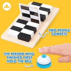 AISHUN wooden mind puzzle in use by kids, teens, and adults for focus.
