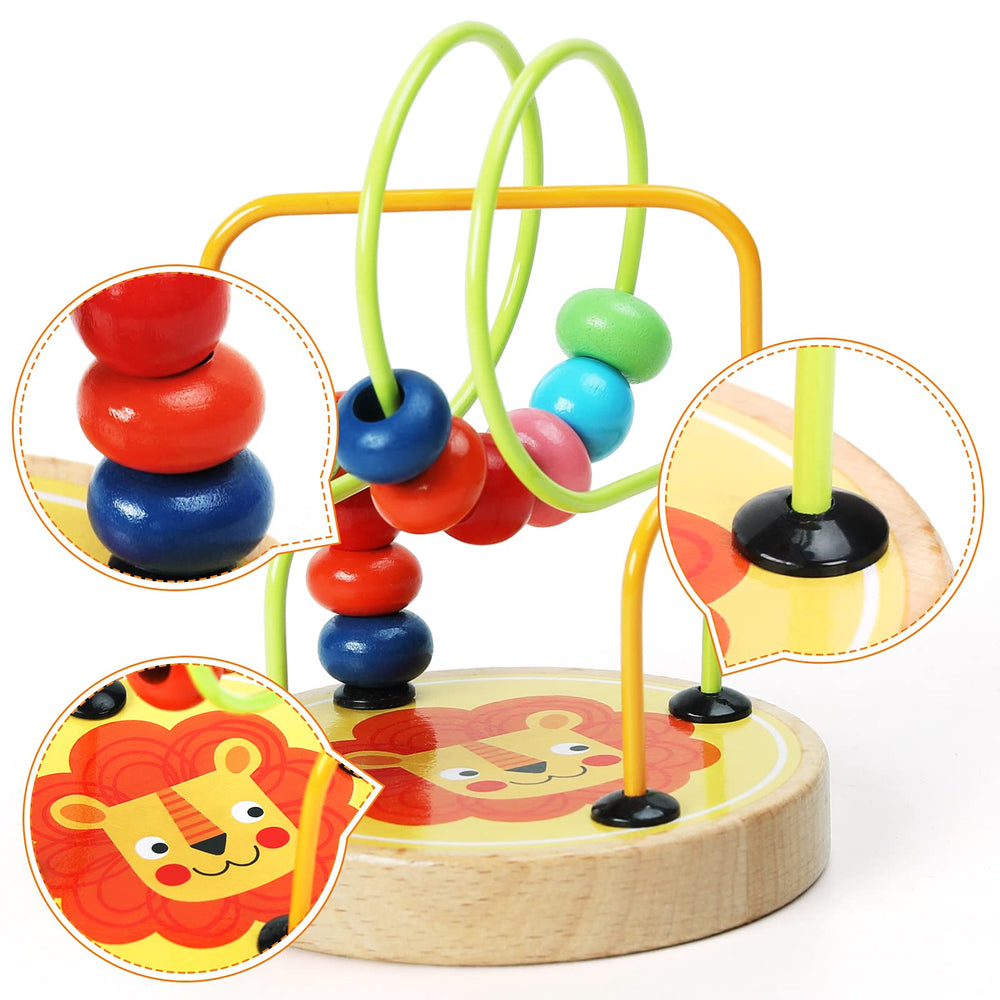 AISHUN Roller Coaster Wooden Toy features smooth edges and durable construction.