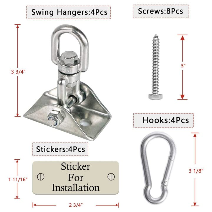 Aisto anti-loosening nut design enhances safety during swings.