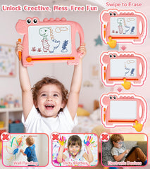 AiTuiTui dinosaur doodle board magnetic surface for reusable creativity