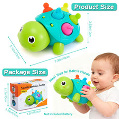 AiTuiTui turtle toy makes a thoughtful travel-ready gift for infants.