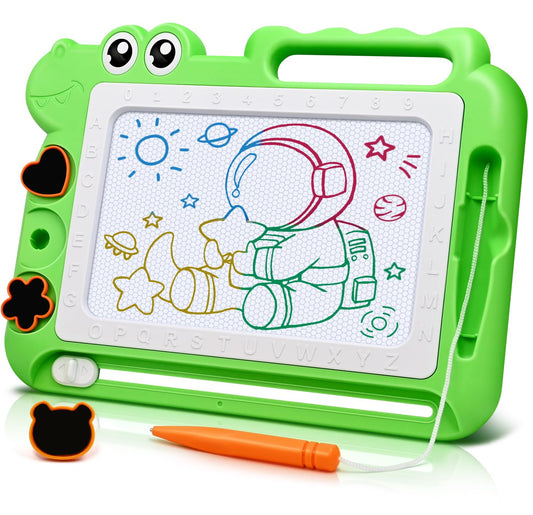 AiTuiTui magnetic drawing board offers mess-free doodling for toddlers.