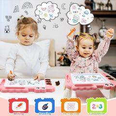 AiTuiTui doodle pad includes an anti-loss pen and sliding eraser for mess-free art