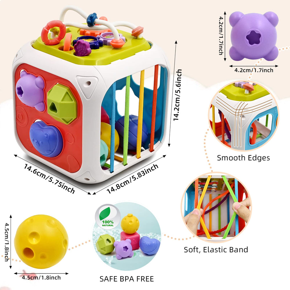 AiTuiTui cube jingle bells providing gentle music on movement for auditory development.