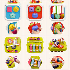 AiTuiTui cube spinning gears encouraging problem-solving and spatial awareness during play.