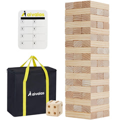 Aivalas Giant Timber Tower assembled for backyard family play.