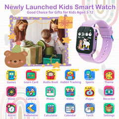 AIWIEP Kids Smart Watch games screen showing 32 games for quick thinking