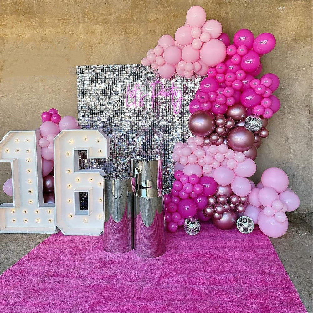 Aiwolf bridal shower pink balloons suit elegant celebrations