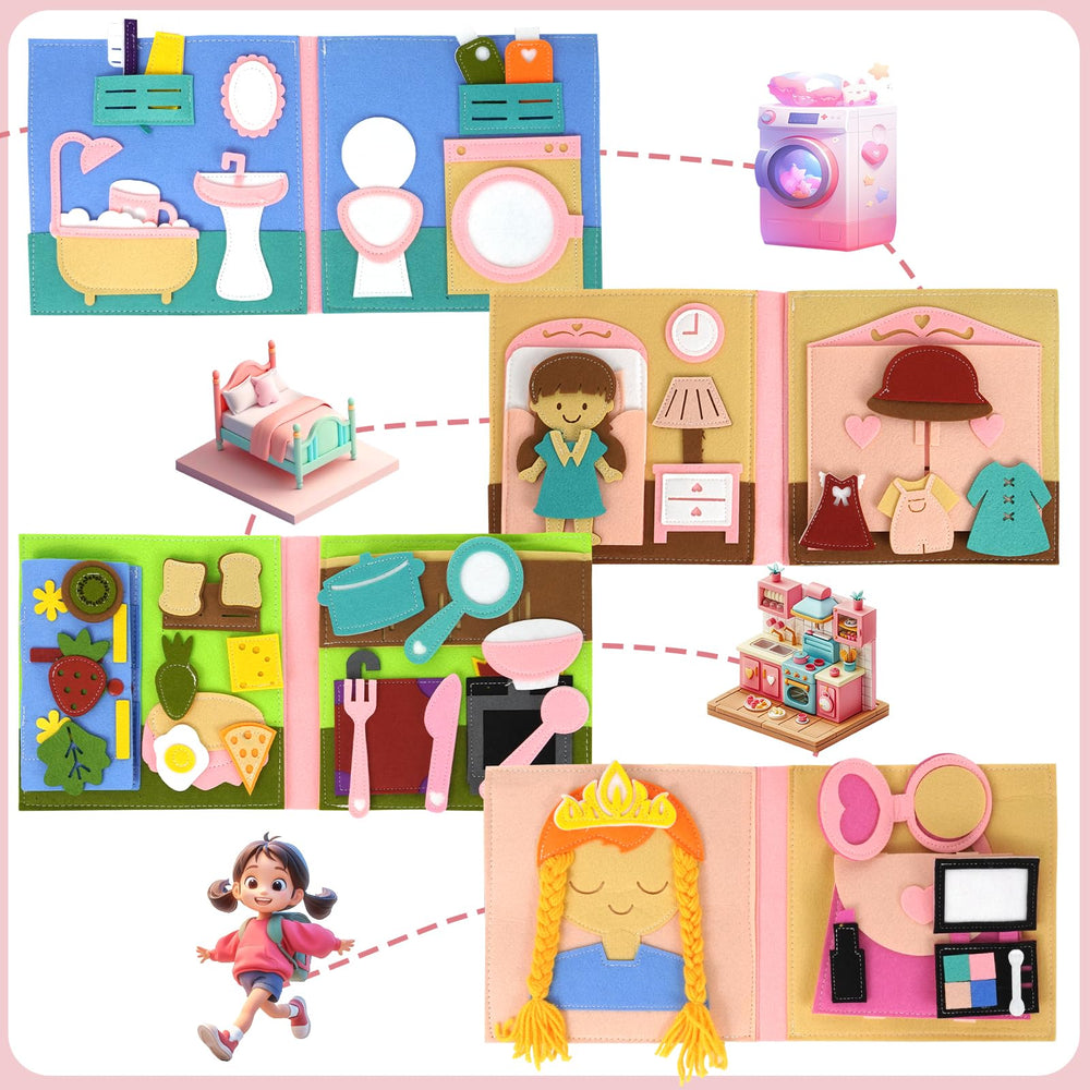 AIXMEET Montessori-inspired activities set, promotes self-directed exploration and problem-solving during play.